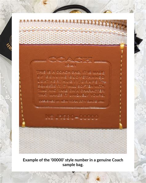 coach bag authentic serial number.